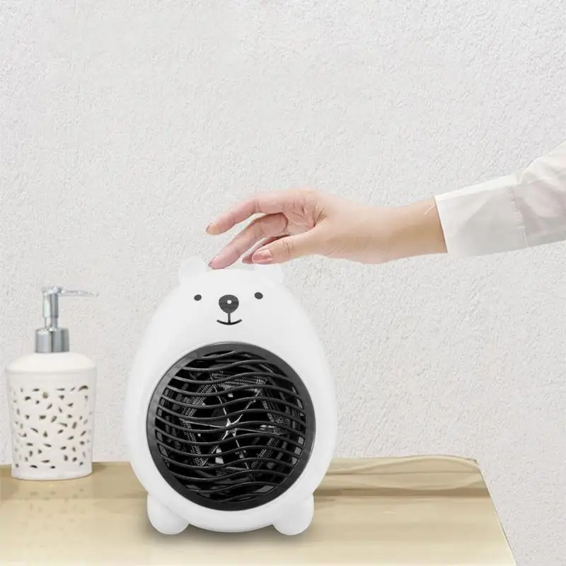 Mini Household Heater Cute Cartoon Electric Hot Air Blower Warmer Warming Stove Winter Indoor Heating Heater Warmer