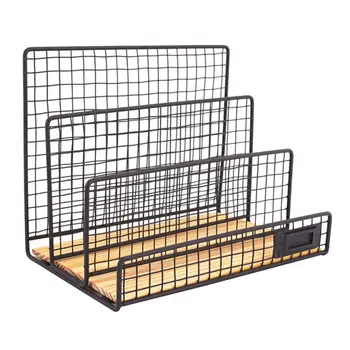 

1pc Multifunctional Portable Durable Creative Simple File Holder Storage Rack File Organizer