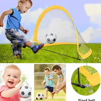 

68cm/75cm Folding Soccer Football Goal Net Grasping Movement Ability Developing Training Goal Net Kids Indoor Outdoor Play Toy