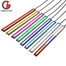 1 шт./2 шт. 17 см 12 в ультра яркий COB Светодиодный дневной ходовой светильник красный синий теплый холодный водонепроницаемый светильник s DRL для автомобиля Авто транспортного средства