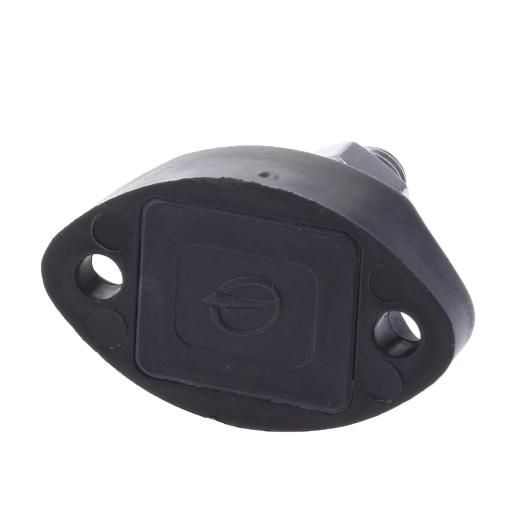 DC 12V Bus Bar Terminal Block - 1/4 inch 6mm Positive Insulated Single Stud Power and Ground Junction Post - Black