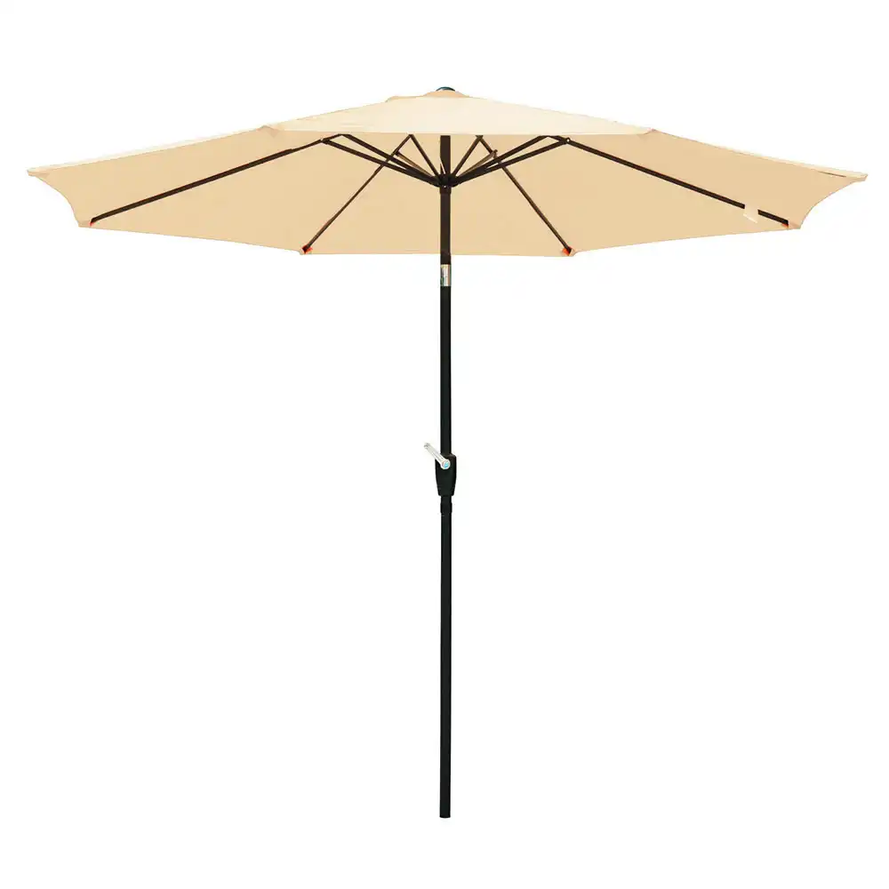 Garden Parasol Umbrella 8 Rib Garden Outdoor Market Beach Waterproof Canopy Sun Shelter Cover Patio Umbrella Top Canopy Replacement Cover Fit 9 10 For Beach Pool Patio Color Blue 10ft Garden Outdoors Parasols