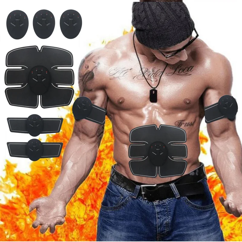 

EMS Wireless Muscle Stimulator Trainer Smart Fitness Abdominal Training Electric Weight Loss Stickers Body Slimming Belt Unisex