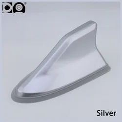 Waterproof Shark Antenna with Enhanced Signal and Sleek Piano Paint Finish (Silver)