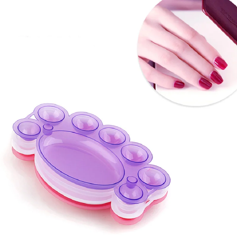 

1Pcs Color Palette False Nail Art Polish Gel Make Up Palette Tool Practice Showing Shelf Manicure Nail Art Tips Holder Clearance
