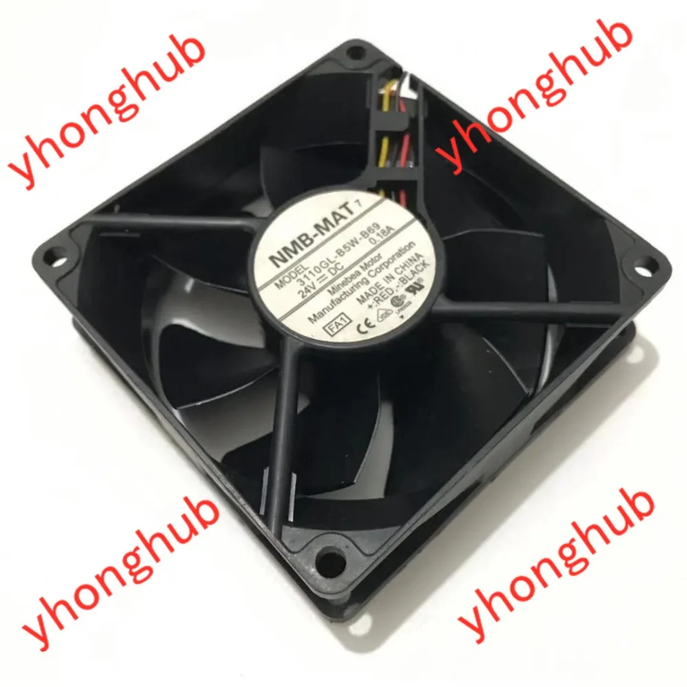 NMB-MAT 3110GL-B5W-B69 FA1 DC 24V 0.18A 80x80x25 мм Сервер вентилятор охлаждения