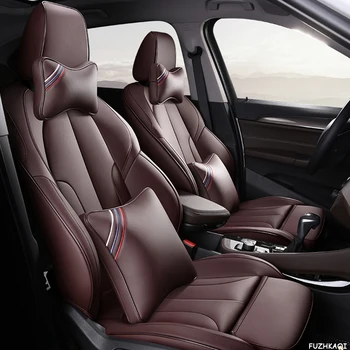 

FUZHKAQI Custom Leather car seat covers For Hyundai Veloster LAFESTA Coupe Azera Grand SantaFe Veracruz Equus Rohens car seats
