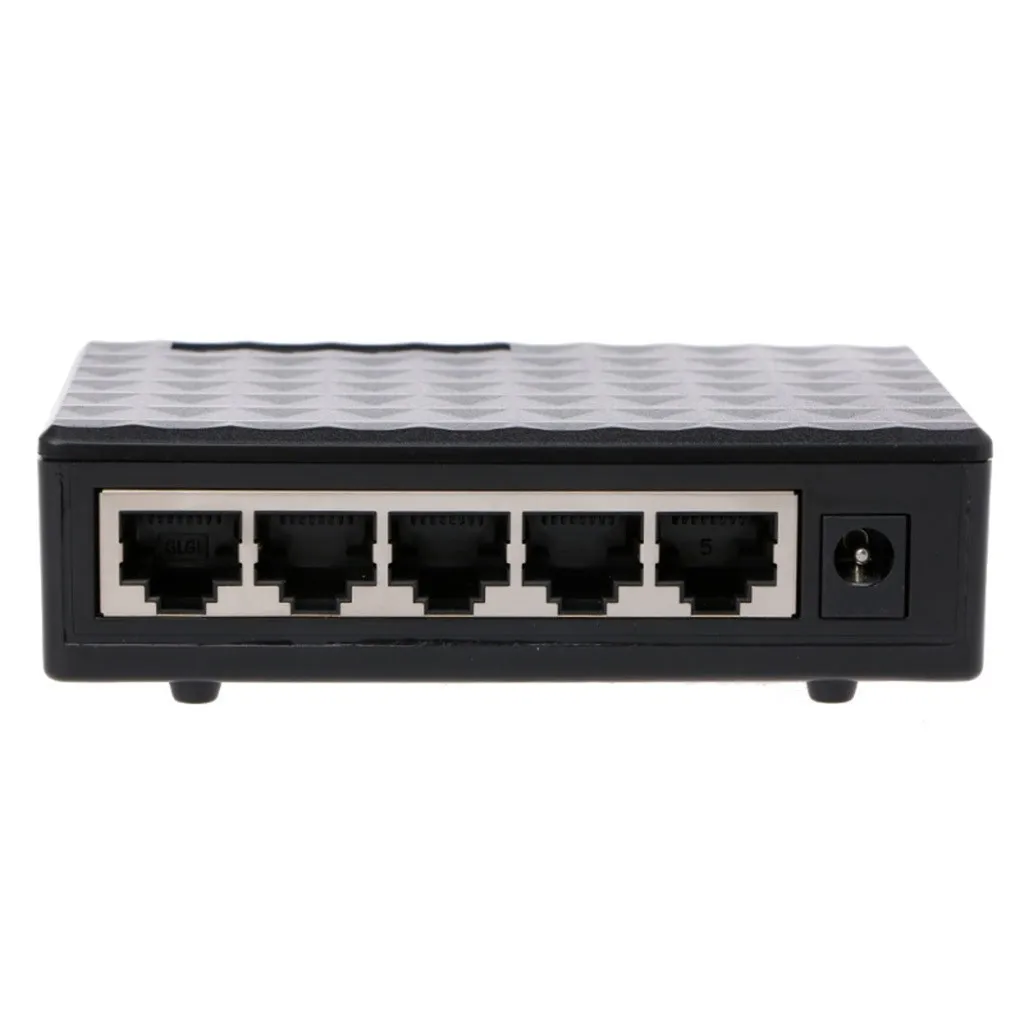 Мода высокое качество Горячее предложение RJ45 мини 5 портов Быстрая сеть Ethernet Черный Переключатель концентратор для настольного ПК ЕС покупка