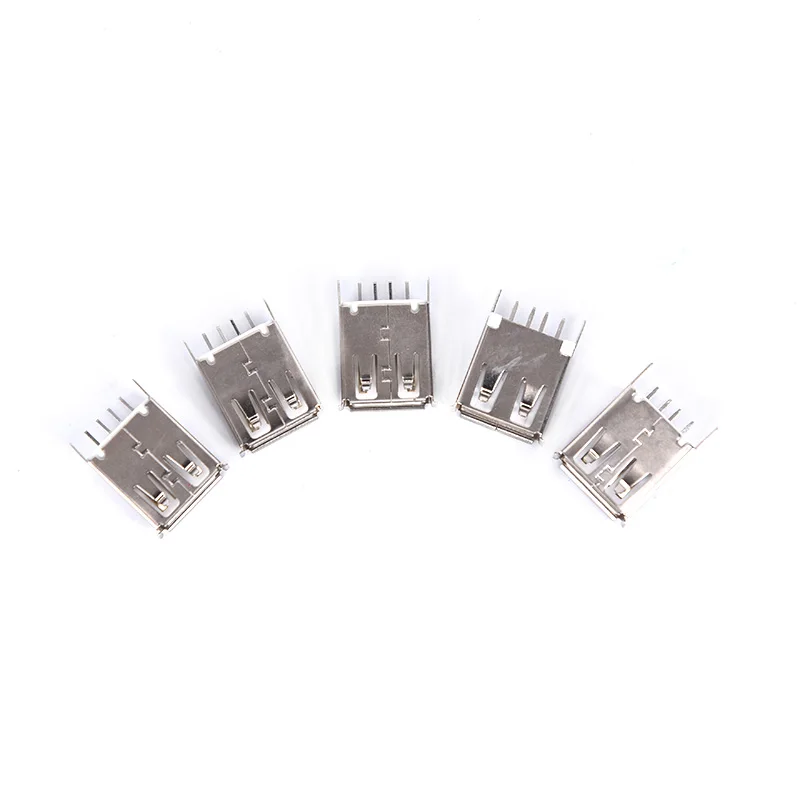 USB гнездо типа A 4Pin 180 градусов припой разъем
