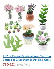 1:12 Dollhouse Miniatures Decora Vase Mini Terracotta Flowers Pot DIY Dollhouse H6dcec3e99e27448db1b0ae8ff7bccc4aO