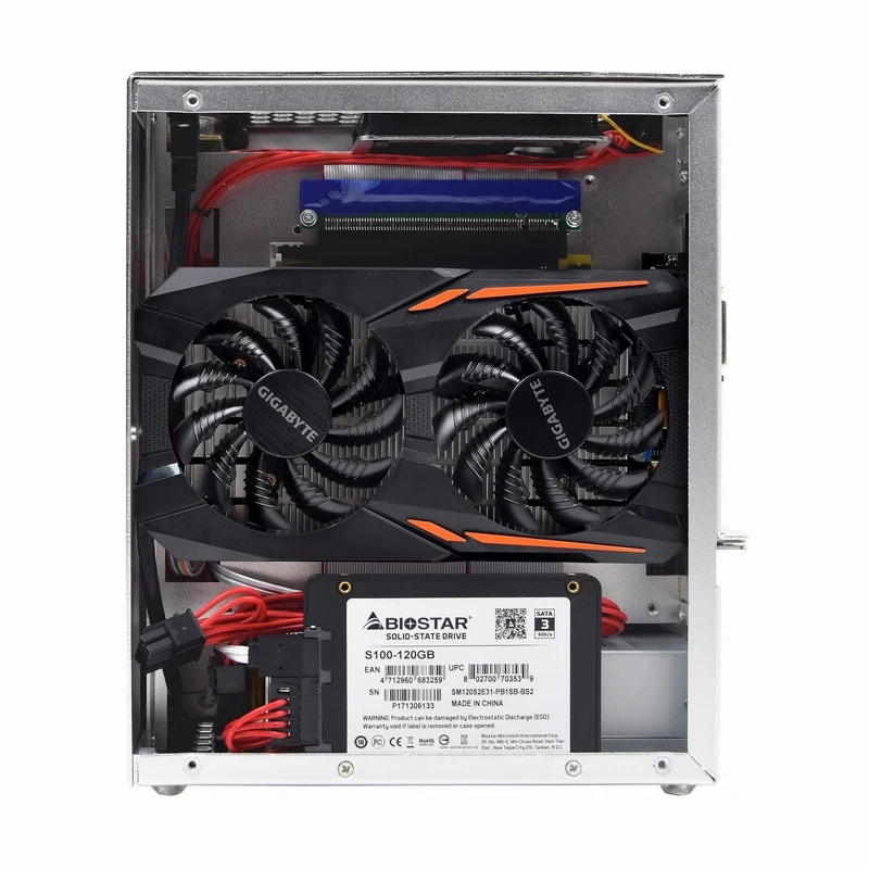 PC Gaming Case ITX MINI Small Case SPCC Suitcase Portable HTPC Desktop Computer Empty Chassis S3 C