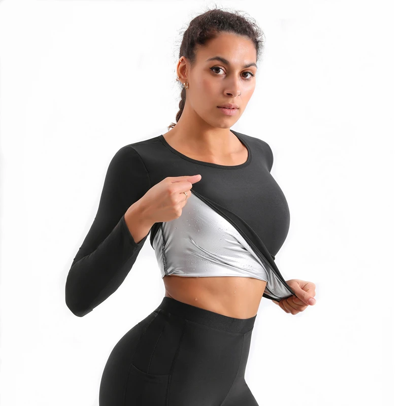 Sauna Suits Women Slimming Workout Sauna Pants Waist Trainer Vest Body Shaper Shirt Fitness Leggings Tank Tops Control Shapewear tummy tucker Shapewear