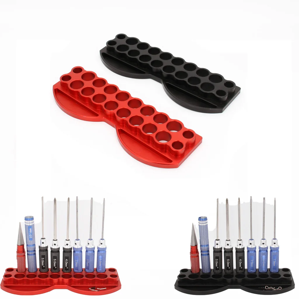 

1Pcs Professional RC Tool Multifunction Tool socket bracket Screwdriver holder Storage tray 6061 CNC Display stand