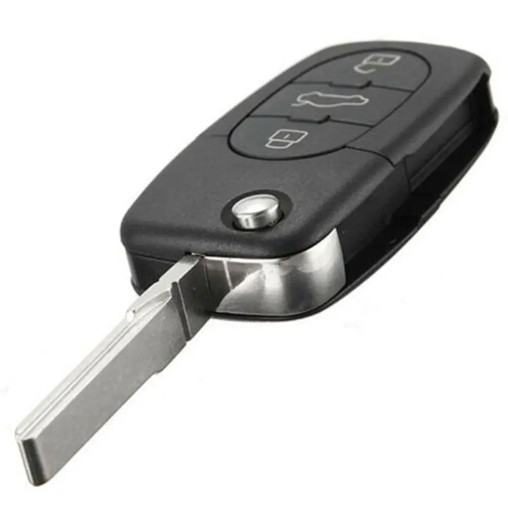 3 Button Remote Key Fob Shell Case Blade Haa Fit For Audi A2 A3 A4 A6 A8 Tt Folding Key Case Key Protector