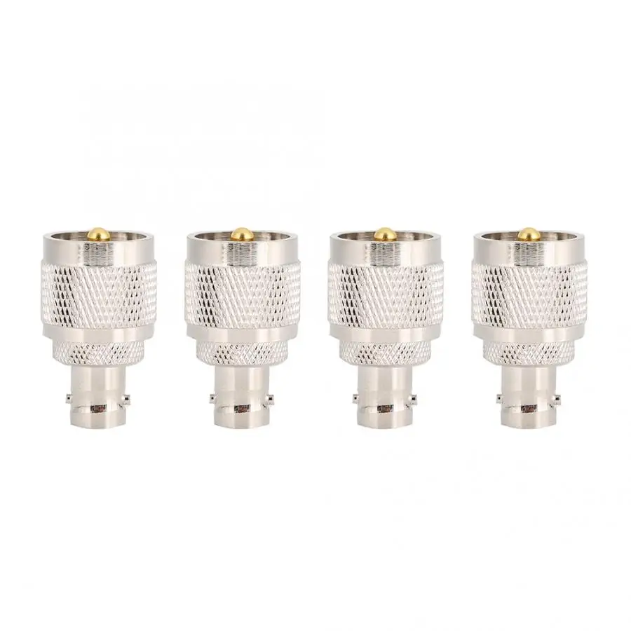 4Pcs BNC Female to SO239 Male Adapter RF Coaxial Coax Connector
