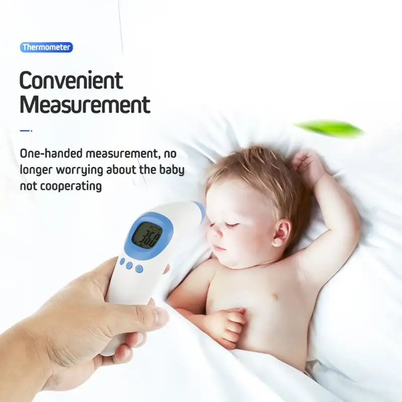 

LCD Digital Infrared Thermometer Infrared Digital Baby Adult Forehead Thermometer Temperature Gun Health Non-contact