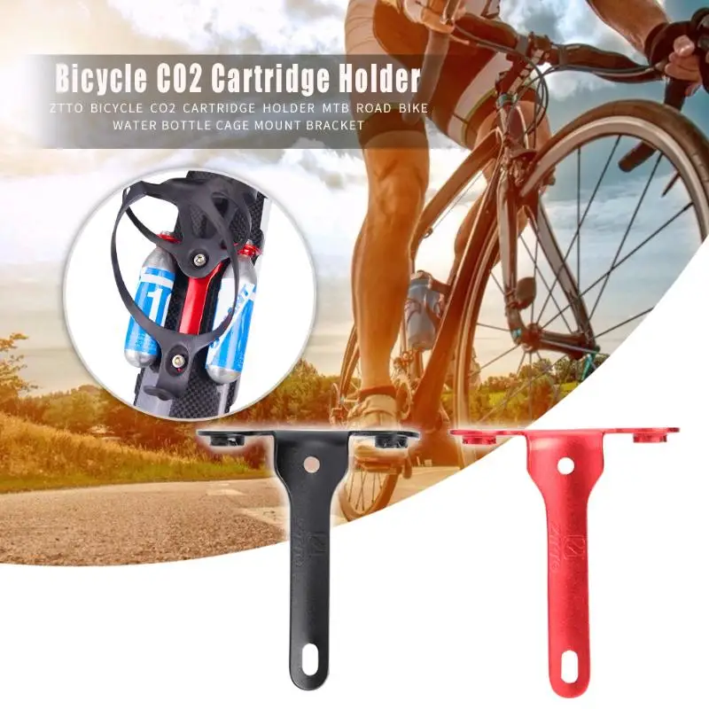 ZTTO алюминиевый сплав практичный велосипед CO2 держатель картриджа MTB дорожный велосипед клетка для бутылки воды кронштейн Аксессуары для велосипеда