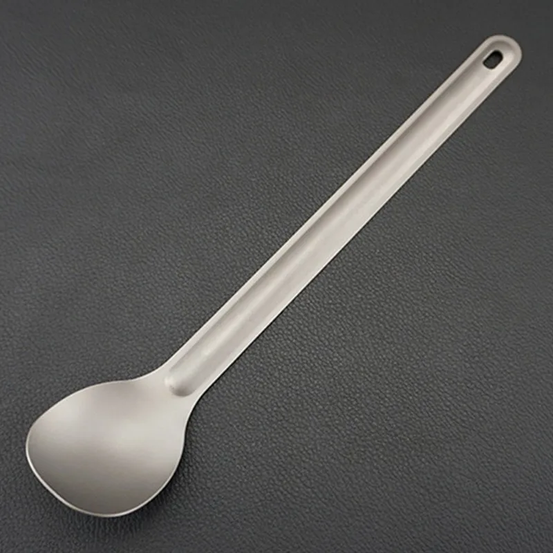 Pure Titanium Ladle Outdoor Camping Light Titanium Tableware EDC Tableware Spoon