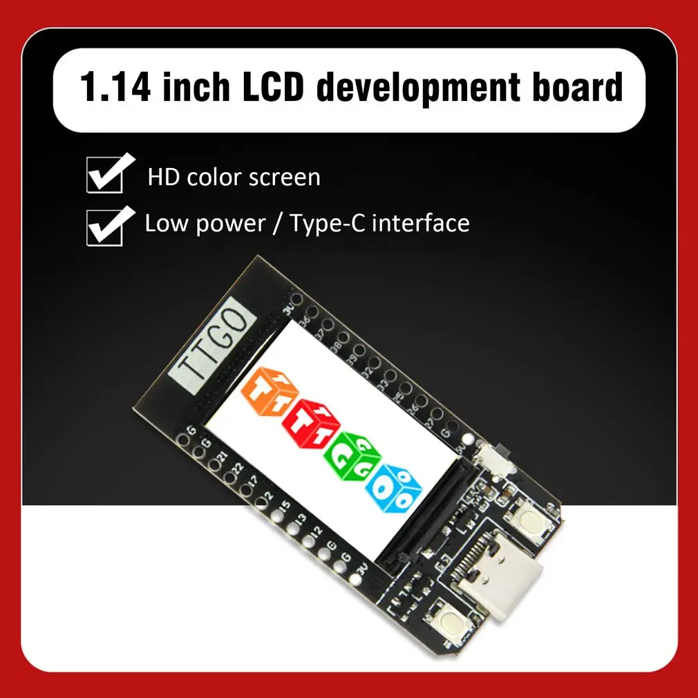 TTGO Т-Дисплей ESP32 WiFi BT модуль макетная плата для Arduino 1,14 дюймов ЖК-плата управления макетная плата