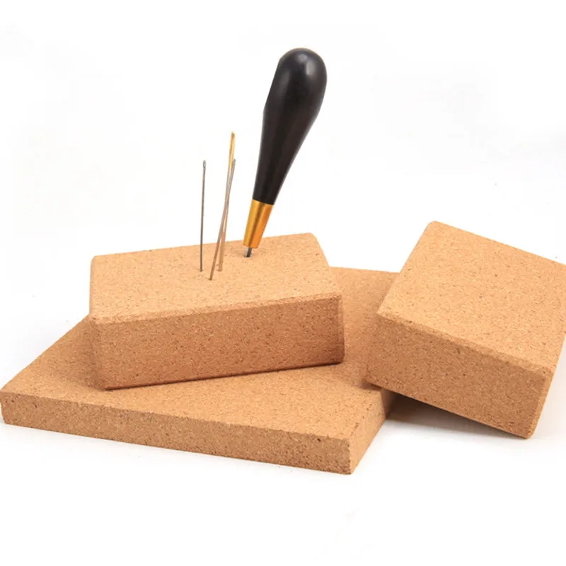 Oak Coarse Grain Cork Awl Stand Cork Board Pin Board Leather Punch Tools Leather Mob DIY for Leathercraft Leather Craft Tools