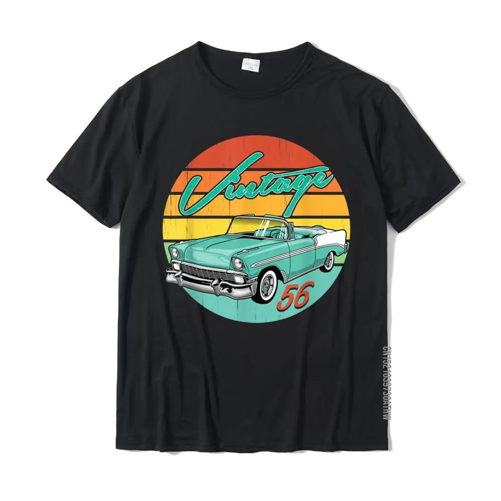 56 1956 Vintage Classic Antique Car Gift Father Day Birthday T-Shirt Per Adulti Buoni Comodi T-Shirt In Cotone Normali
