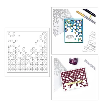 

2020 New Beautiful Lace Background Metal Cutting Dies Scrapbooking For Paper Making Embossing Frame Card Craft Sets No Stamps