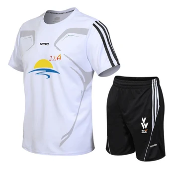 

Men Running Sets Teens Personality Soccer Jersey Sets Survetement Football Men Outdoor Futbol Training Uniforms T Shirt+Shorts