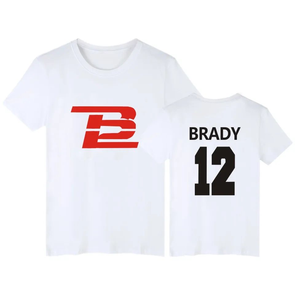 Падение ShippingLUCKYFRIDAYF Том Брэди Футболка Летний tom футболка brady homme для мужчин в