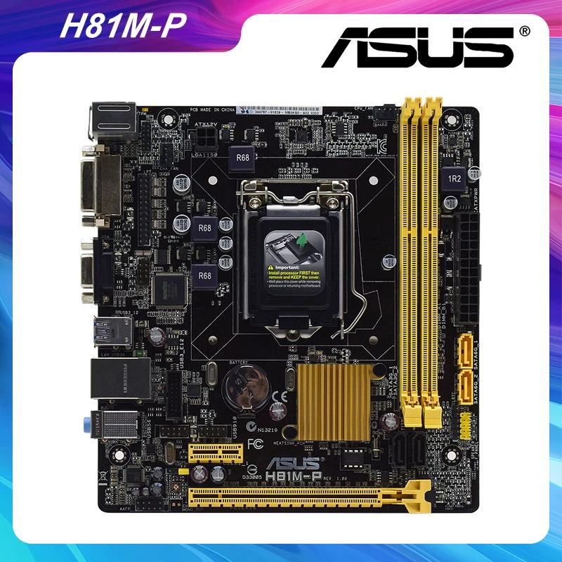 Asus H81m P Lga 1150 Intel H81 Desktop Motherboard Ddr3 Core I7 4790k 4690k 4370 Cpus Vga Dvi Sata3 Usb3 0 Pci E X16 Micro Atx Motherboards Aliexpress