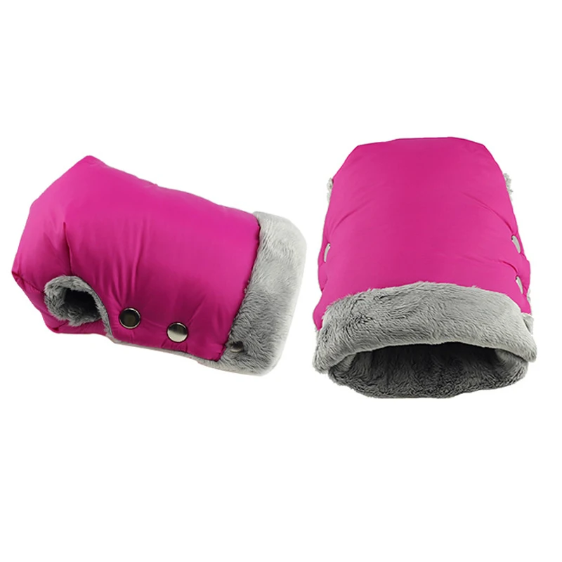 Winter Baby Stroller Accessories Children Warm Pram Accessories Child Outdoor Pushchair Hand Muff Waterproof Stroller Gloves - Цвет: PJ3709B