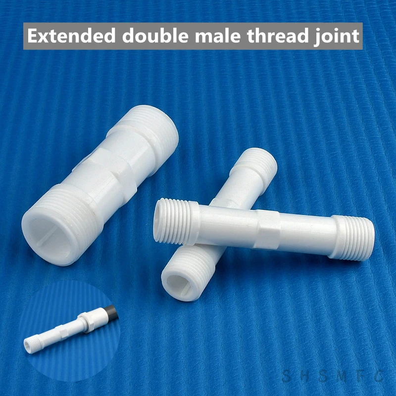 

2~8pcs Inch1/2,3/4,1 Extended Double Male Thread Plastic Joint Fittings Garden Irrigation System Watering Aquarium Accessories