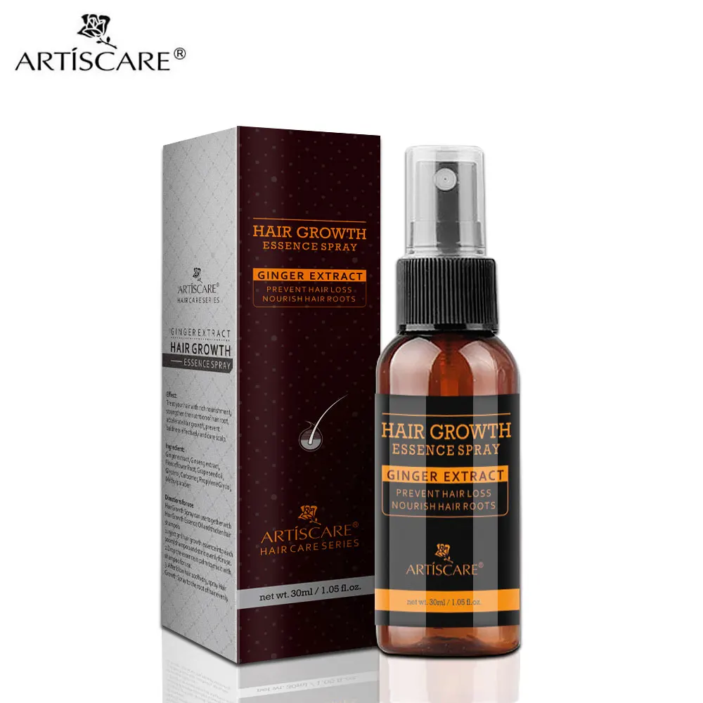 Спрей для роста волос ARTISCARE масло Кератиновое лечение предотвращает выпадение