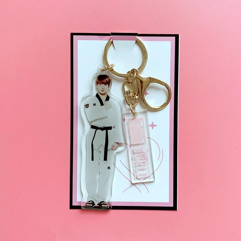 JUNG KOOK Bangtan Boys World Tour фигурка на акриловой подставке, брелок для ключей JIMIN JIN JUNG KOOK Love Yourself - Цвет: JUNG KOOK
