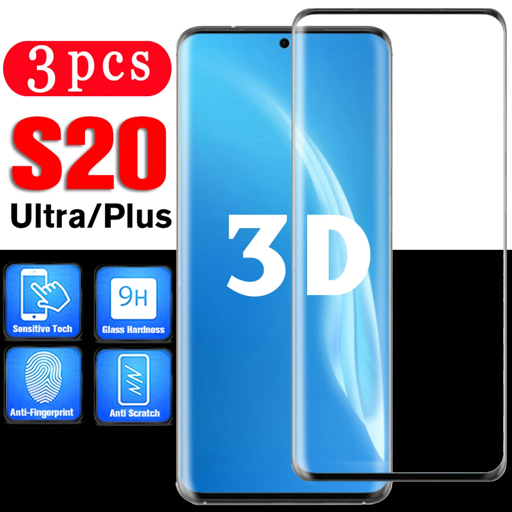 3 шт. защитная пленка для samsung galaxy s20 ultra s10 lite s10e s9 s8 plus закаленное стекло s7 edge |