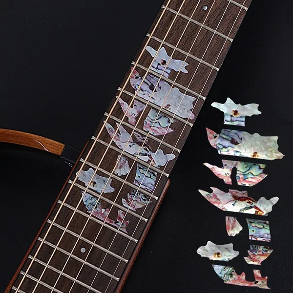 Гитарный гриф инкрустация наклейки гитара ПВХ наклейки Guitarra украшения для электроакустической гитары бас аксессуары - Цвет: Bd