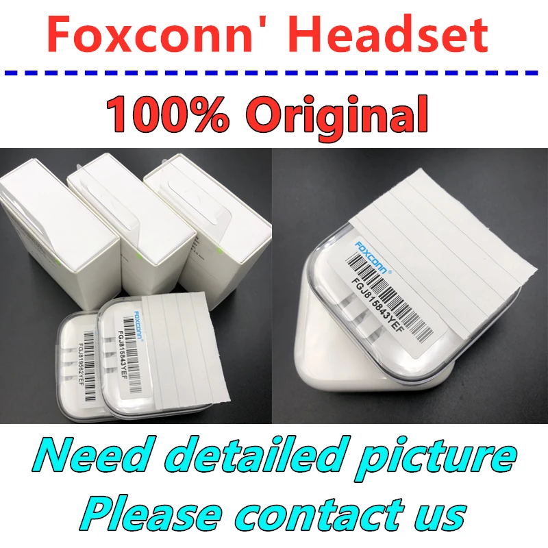 

10pcs Original Quality from For foxconn headset in ear headphones With Remote line Mic for iphone 4s 5s 5c 6 6S plus Earphones
