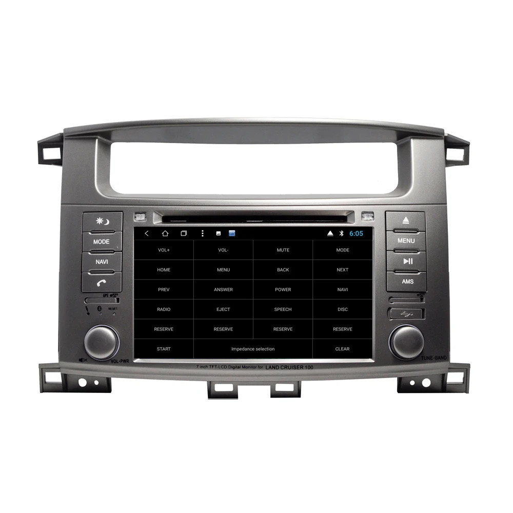 NaviTopia 7 дюймов 8 core ram 2G rom 32G Android 8,1 автомобильный радиоплеер для Toyota LAND Crusier 100 до 2004 года