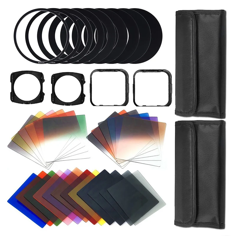 

41 Pcs Square gradient lenses + ND Filter Kit