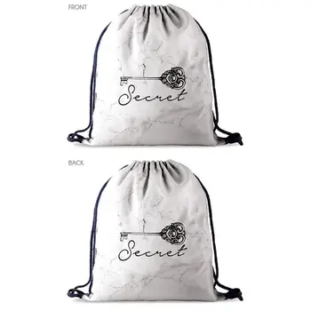 

Printed Pattern Drawstring Bag Gym Backpack Travel Sports Daypack Beach Rucksack C90E
