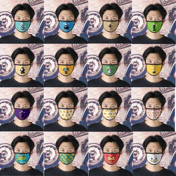 

Pikachu Cartoon Mask Kid Reusable Mouth Mask Pokemon Breathable Fast Washable Face Mask Reusable Anti Pollution Fabric Dust Mask