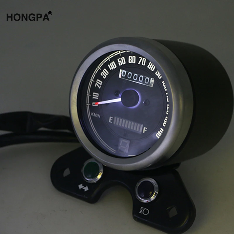 Мотоцикл одометр спидометр ЖК цифровой датчик W/светильник USB зарядное устройство интерфейс для Honda CG125 кафе гонщик