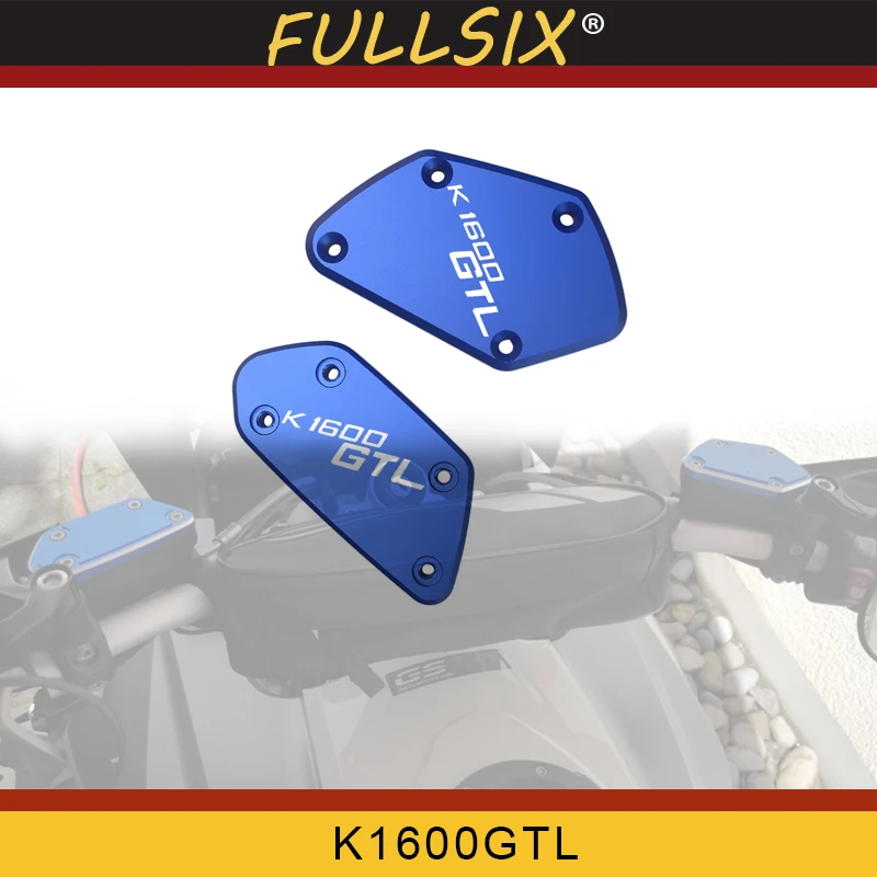 

FOR BMW K1600GTL K1600 GTL 2012-2017 pair of CNC Aluminum Motorcycle Brake Fluid Fuel Reservoir Tank Cover Cap