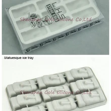 100 шт./лот форма в виде статуи силиконовая форма инструменты для приготовления пищи формочки для печенья формы для льда лотки для мороженого инструменты для мороженого силиконовая форма для льда