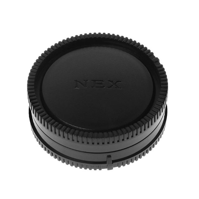 Lens Body Cap Camera Cover Anti-dust 60mm E-Mount Protection Plastic Black for Sony A9 NEX7 NEX5 A7 A7II Wholesale