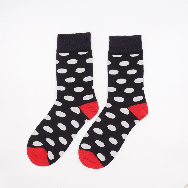 Забавные милые носки, Мультяшные Цветочные Носки, модные Харадзюку кавайные счастливые носки, женские милые Мультяшные носки для скейтборда - Цвет: dots