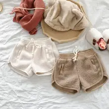 Новое поступление, флисовые шорты для девочек детские шорты для девочек на осень и зиму Одежда для маленьких девочек 2-7 лет