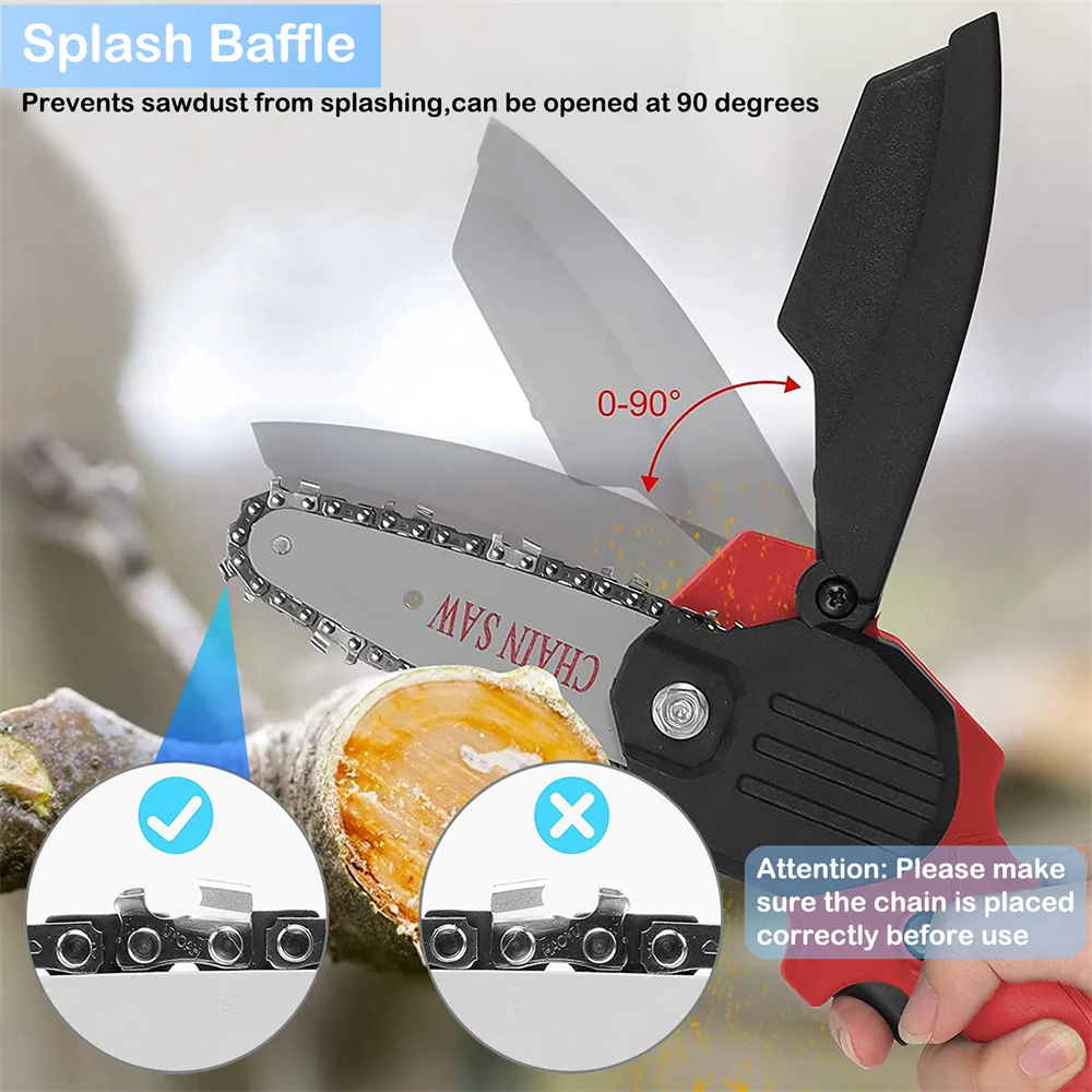 Mini Electric Saw 4 Inch With Battery Indicator Rechargeable Portable Woodworking Garden Tools For Izumi Tomo 24V Battery 5