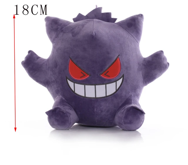 2 style 18cm Gengar Plush Toys Dolls kawaii Gengar Pendant Clip Soft Stuffed Plush Doll Peluches Gifts for Children Kids
