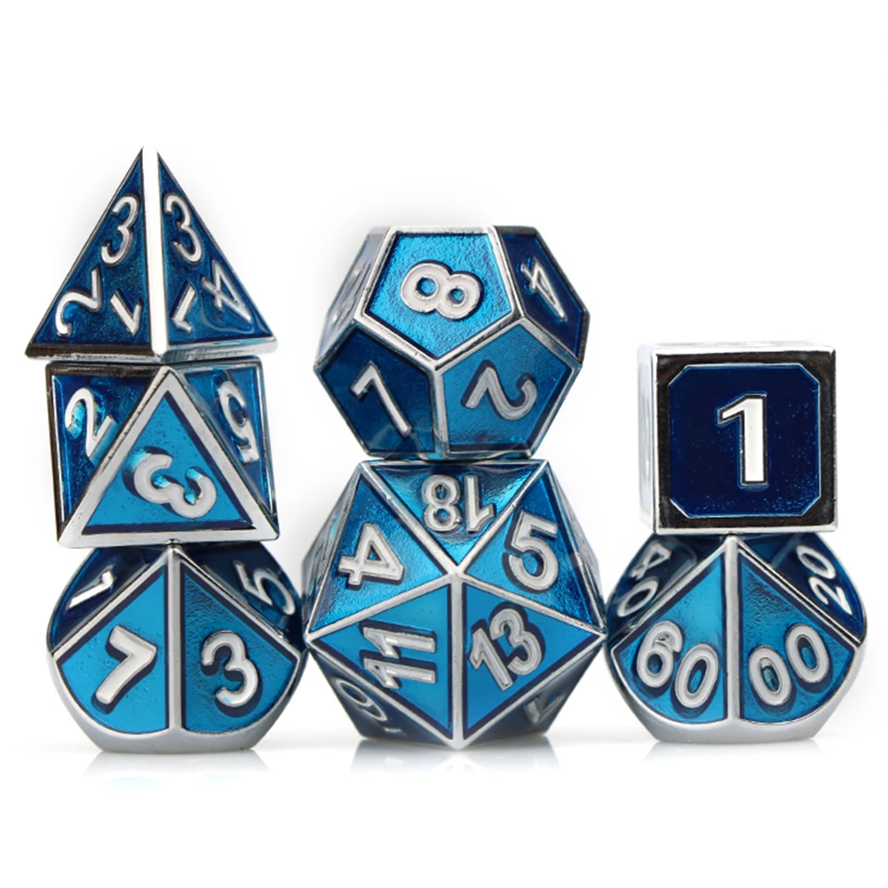 Игральные кости Dnd Набор d &amp металлические многогранные подземелье и дракон на