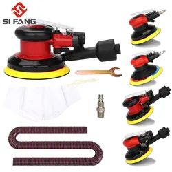 Ponceuse orbitale pneumatique 125mm/150mm, ponceuse à Air, polisseuse/rectifieuse excentrique sous vide, outils pneumatiques 12,500 tr/min 